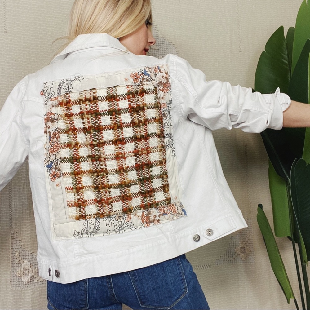L Boho Denim Jacket-The Morgan Factory- Reworked